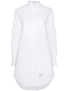 Thom Browne robe-chemise à rayures tricolore - Blanc