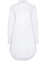 Thom Browne robe-chemise à rayures tricolore - Blanc