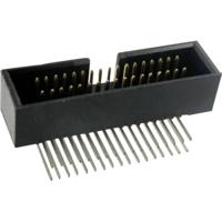 TRU COMPONENTS 1589676 Pinconnector Zonder uitwerphendel Rastermaat: 1.27 mm Totaal aantal polen: 26 Aantal rijen: 2 1 stuk(s) - thumbnail