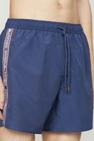 Armani Zwemshort logo band blauw