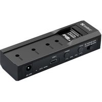 Sandberg USB-3 Cloner+Dock M2+NVMe+SATA USB 3.2 Gen 2 (3.1 Gen 2) Type-C Zwart - thumbnail