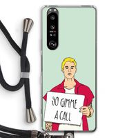 Gimme a call: Sony Xperia 1 III Transparant Hoesje met koord