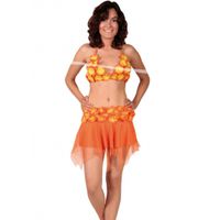 Oranje Hawaii rok en bikini One size  -
