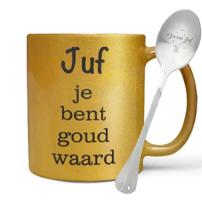 'Mok juf je bent goud waard met 'droom juf' lepel' kopen? | FOR YOU GIFTS