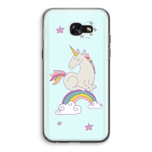 Regenboog eenhoorn: Samsung Galaxy A5 (2017) Transparant Hoesje