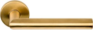 Deurkruk BASICS LB2-19 EN1906/3 geveerd op rozet - PVD mat goud
