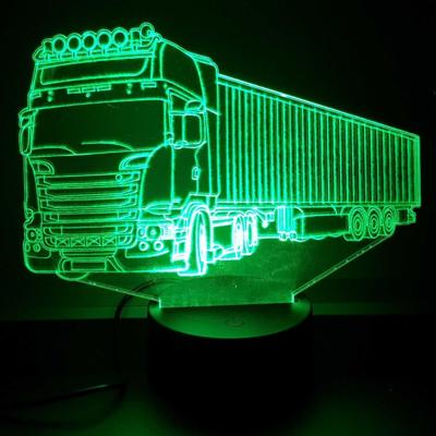 3D LED LAMP - VRACHTWAGEN 2 - Ontwerp-zelf.nl