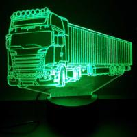 3D LED LAMP - VRACHTWAGEN 2 - Ontwerp-zelf.nl