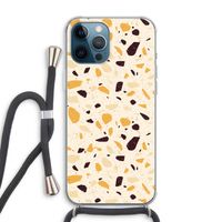 Terrazzo N°13: iPhone 12 Pro Max Transparant Hoesje met koord