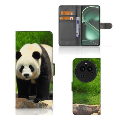 OPPO Find X6 Pro | Telefoonhoesje | Met pasjeshouder | Panda