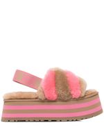 UGG claquettes Disco Stripe - Rose