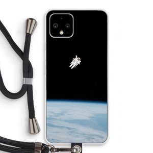 Alone in Space: Pixel 4 Transparant Hoesje met koord