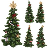 5 stuks! Kerstboom deco 15cm 4ass - Nampook - thumbnail