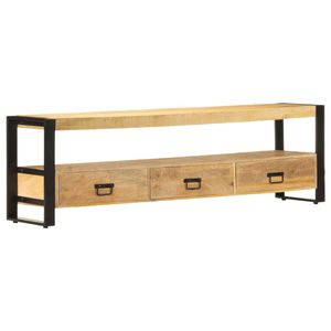 Tv-meubel 150x30x45 cm massief mangohout