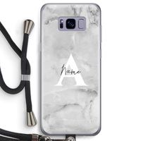 Ivory Marble: Samsung Galaxy S8 Transparant Hoesje met koord