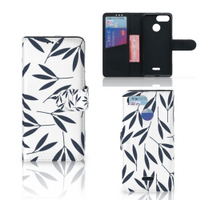 Xiaomi Redmi 6 Hoesje Leaves Blue - thumbnail