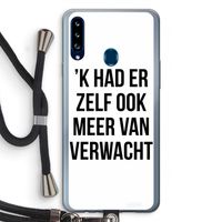 Meer verwacht: Samsung Galaxy A20s Transparant Hoesje met koord