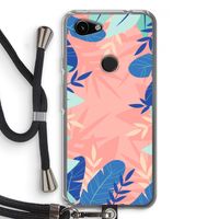 Tropisch: Pixel 3a Transparant Hoesje met koord