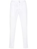 Kiton pantalon fuselé à lien de resserrage - Blanc