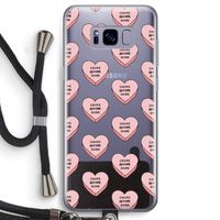 Chicks before dicks: Samsung Galaxy S8 Transparant Hoesje met koord
