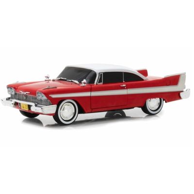 Modelauto Plymouth Fury Christine 1958 rood schaal 1:24/21 x 7 x 5 cm