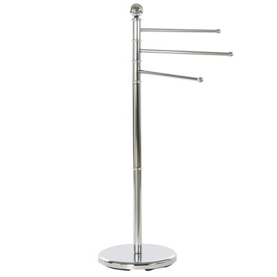 Items Handdoeken badkamer droog rek - 3 stangen - RVS - H93 cm - Badkamer accessoires