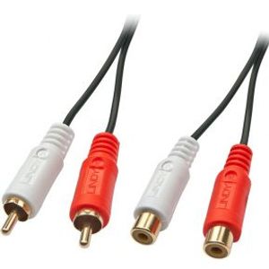 Lindy 35674 10m 2 x RCA 2 x RCA Zwart audio kabel