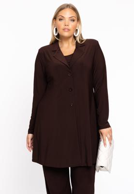 Yoek Blazer long | Bruin | Maat 46/48