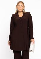 Yoek Blazer long | Bruin | Maat 46/48