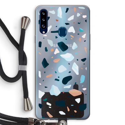 Terrazzo N°13: Samsung Galaxy A20s Transparant Hoesje met koord