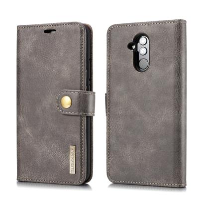 Dg. MING Crazy Horse textuur Flip afneembare magnetische lederen case voor Huawei mate 20 Lite/Maimang 7 met houder & kaartsleuven & portemonnee (gri