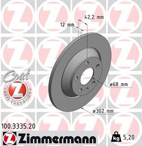 Remschijf Coat Z 100333520