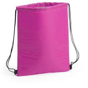 Fuchsia roze koeltas rugzak/gymtas 32 x 42 cm met drawstring/rijgkoord   -