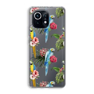 Kleurrijke papegaaien: Xiaomi Mi 11 Transparant Hoesje