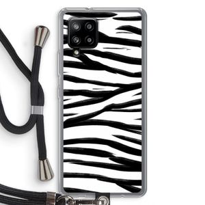 Zebra pattern: Samsung Galaxy A42 5G Transparant Hoesje met koord
