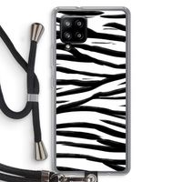Zebra pattern: Samsung Galaxy A42 5G Transparant Hoesje met koord Zebra pattern: Samsung Galaxy A42 5G Transparant Hoesje met koord
