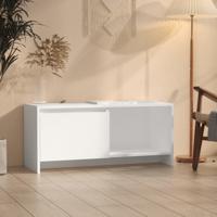 Tv-meubel 90x35x40 cm bewerkt hout wit