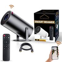Homezie Beamer Nieuw design Donkergrijs WiFi, HDMI, Bluetooth 4K support Android 11 Projector - thumbnail