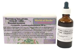 World of herbs Fytotherapie testikel / balletjes indalen hond