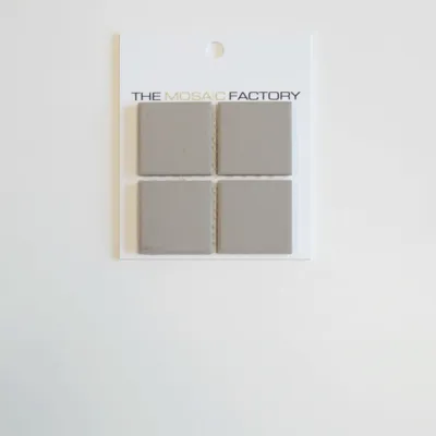 The Mosaic Factory London Mozaiek Tegel Vierkant - Grijs Porselein Ongeglazuurd, R11 309x309 mm