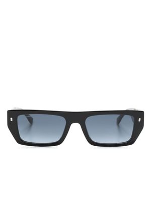 DSQUARED2 EYEWEAR lunettes de soleil à monture rectangulaire - Noir