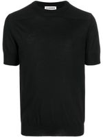 Jil Sander t-shirt en laine à manches courtes - Noir - thumbnail