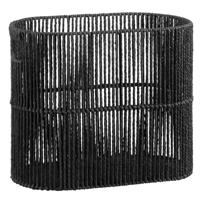 Leen Bakker - Mand Palma - 35x42x23 Cm - Touw - Zwart