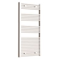 Elektrische Design Radiator Sanicare Plug & Play 172x60 cm Wit 1127 Watt Met Zwarte Thermostaat Links Sanicare