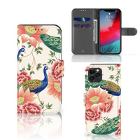 Telefoonhoesje met Pasjes voor Apple iPhone 11 Pro Pink Peacock