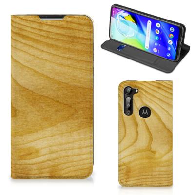 Motorola Moto G8 Power Book | Wallet Case | Licht Hout
