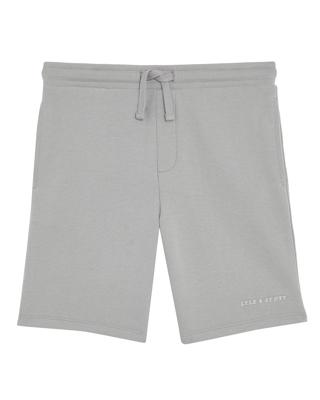 Script Embroidered Sweat Short X570 Grey Mirage