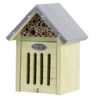 Houten insectenhotel/insecten nestkastje 23 cm