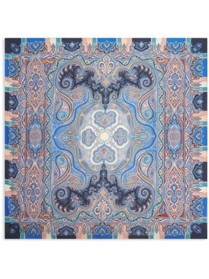 ETRO écharpe à motif cachemire - Bleu
