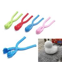 Zand schimmel tool Snow Ball Maker grappig outdoor sport strand speelgoed willekeurige kleur (eend)